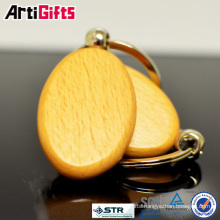 Promotion cheap fashion wooden key chain